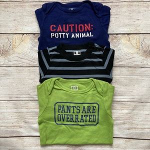 Old Navy Long Sleeve Bodysuit Bundle Boys Size 18-24 mo